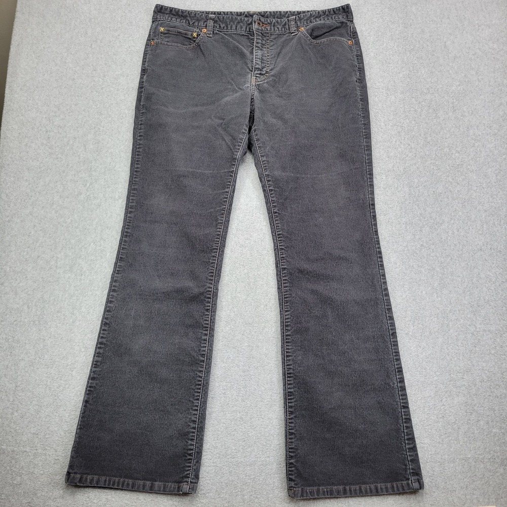 Polo Jeans CO Ralph‎ Lauren Corduroy Pants Women's 14 Black Boot Cut Relaxed